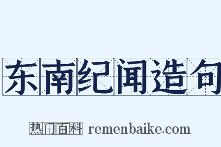 东南纪闻造句是什么意思的图片